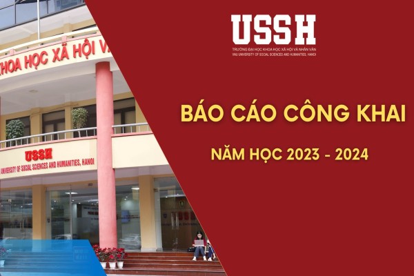 Báo cáo "3 công khai" của trường ĐHKHXH&NV năm học 2023-2024