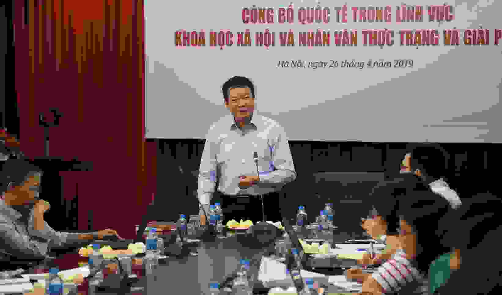 Công bố quốc tế gắn chặt với sinh mệnh khoa học của mỗi cá nhân