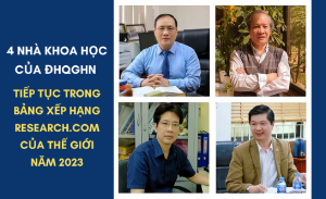 4 nhà khoa học của ĐHQGHN tiếp tục trong bảng xếp hạng research.com của thế giới năm 2023