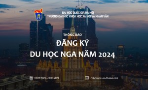 Thông báo đăng ký hồ sơ dự tuyển du học Nga năm 2024