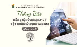 Thông báo đăng ký sử dụng LMS và tập huấn sử dụng website 2023 - 2024