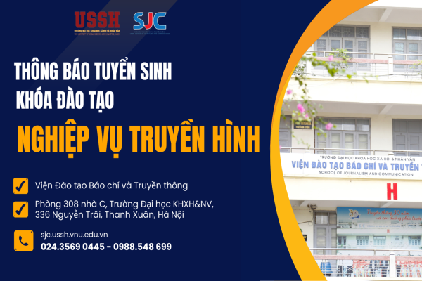 Thông báo tuyển sinh Khóa đào tạo “Nghiệp vụ Truyền hình”