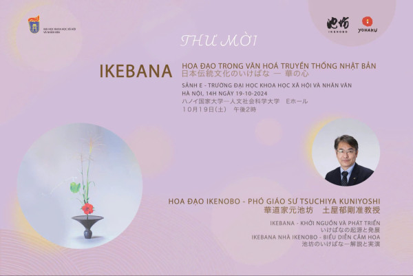 Giao lưu và giới thiệu nghệ thuật Ikebana – Hoa đạo trong văn hoá Nhật Bản