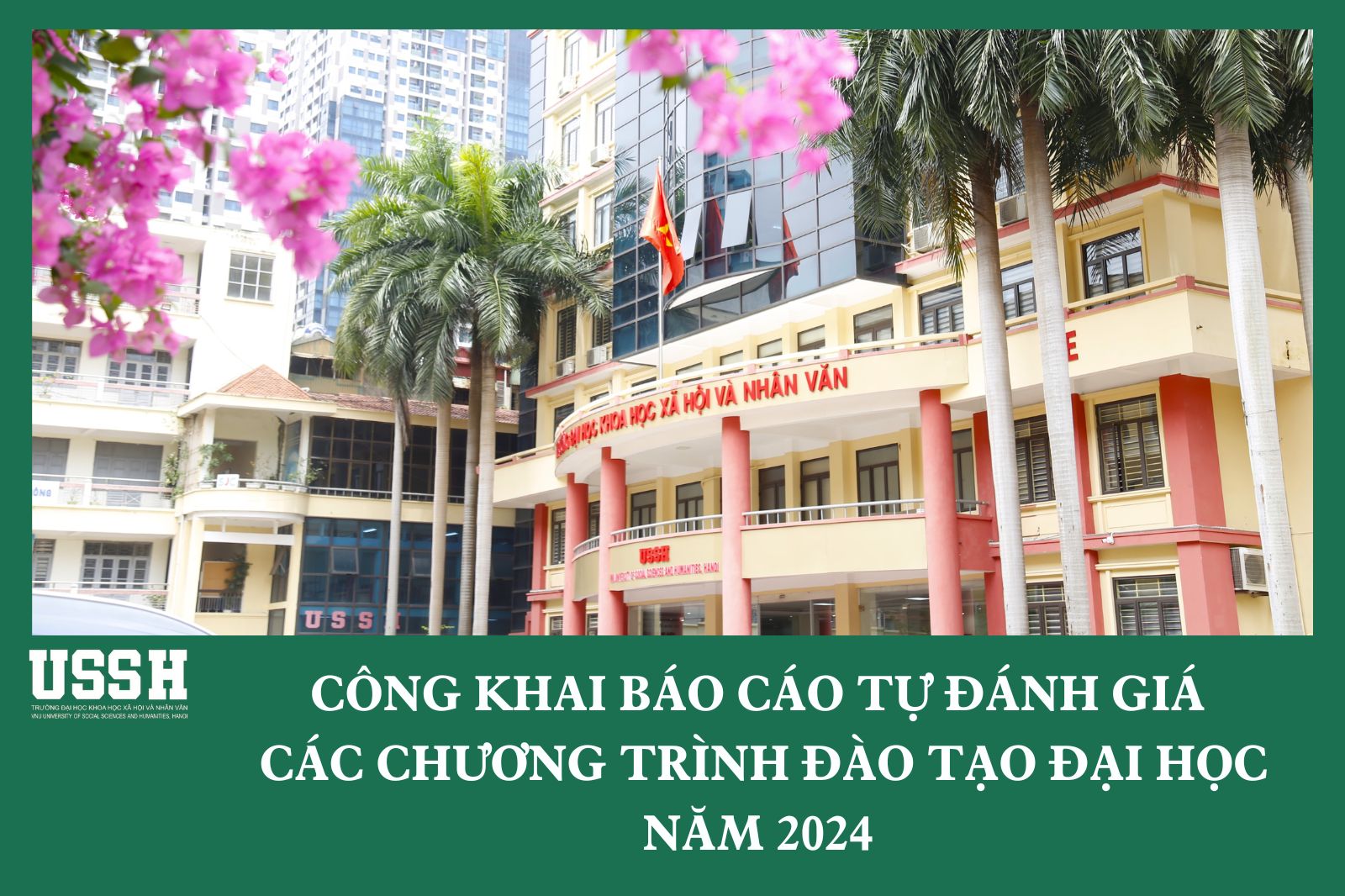 Công khai báo cáo Tự đánh giá các Chương trình đào tạo đại học năm 2024