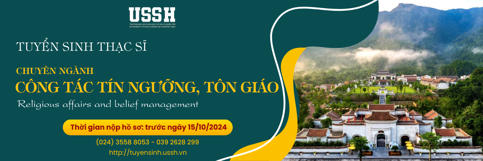 Tuyển sinh Ths Công tác tín ngưỡng, tôn giáo