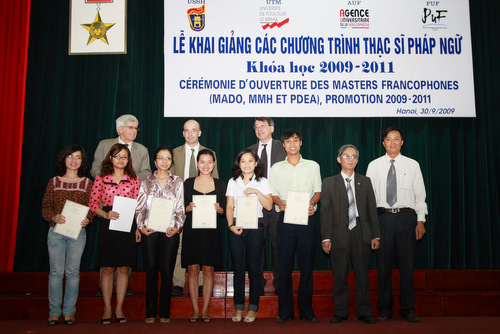 Khai giảng các chương trình thạc sĩ Pháp ngữ khoá  2009-2011