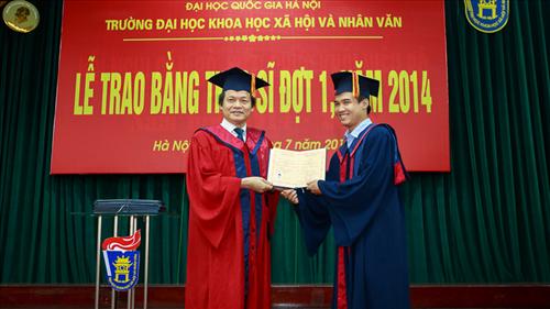 Trao bằng thạc sỹ năm 2014