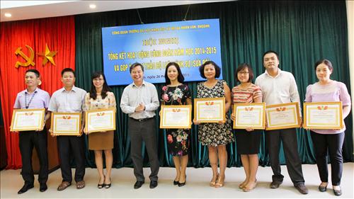 Tổng kết hoạt động công đoàn năm học 2014 – 2015