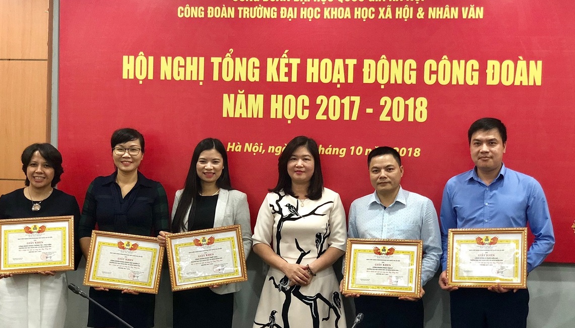 Công đoàn Trường đạt nhiều thành tích trong năm học 2017-2018