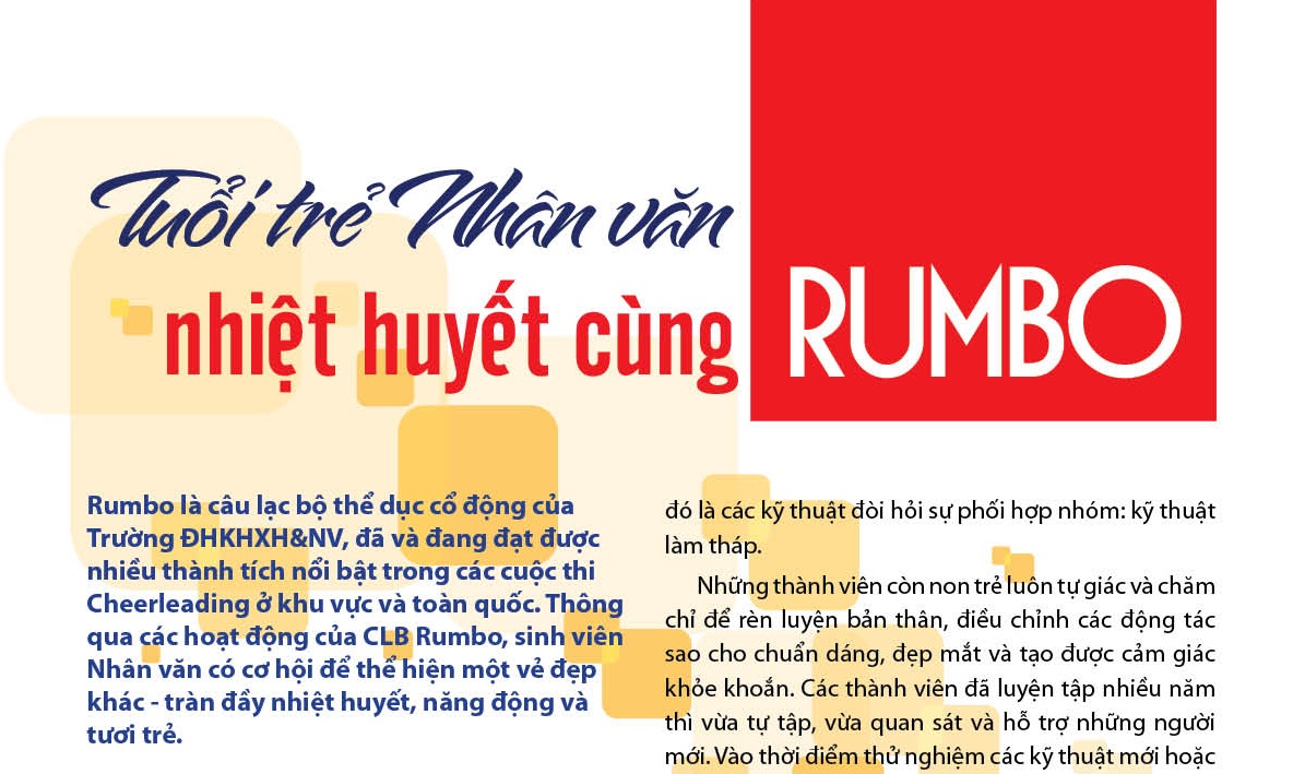 Tuổi trẻ Nhân văn nhiệt huyết cùng Rumbo