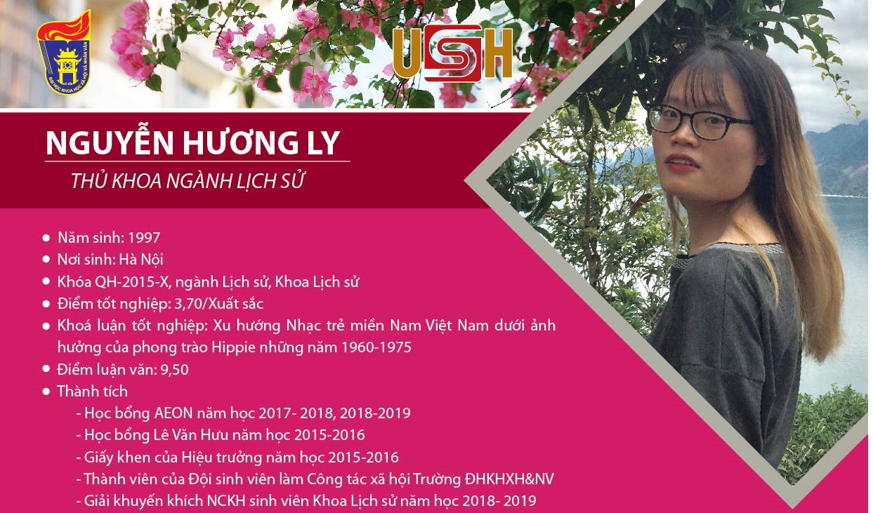 NGUYỄN HƯƠNG LY - THỦ KHOA TỐT NGHIỆP NGÀNH LỊCH SỬ 2019