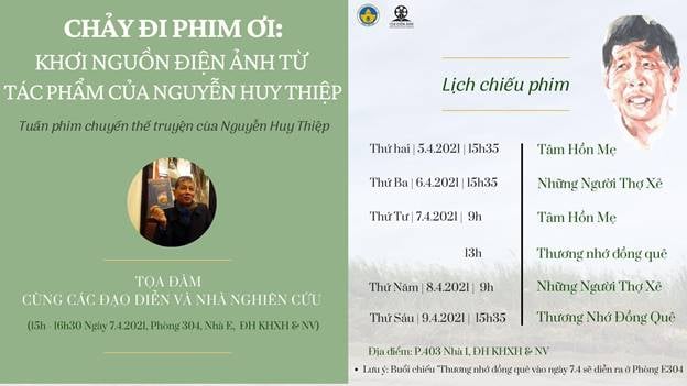 Chiếu phim và Tọa đàm: Chảy đi phim ơi: Khơi nguồn điện ảnh từ tác phẩm của Nguyễn Huy Thiệp