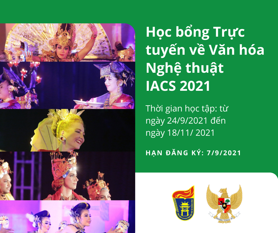 2021 08 30 Học bổng Trực tuyến về Văn hóa Nghệ thuật IACS 2021