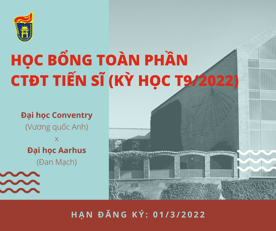 2021 12 09 Chương trình PhD ĐH Conventry (Anh) và ĐH Aarhus (Đan Mạch) 9 2022