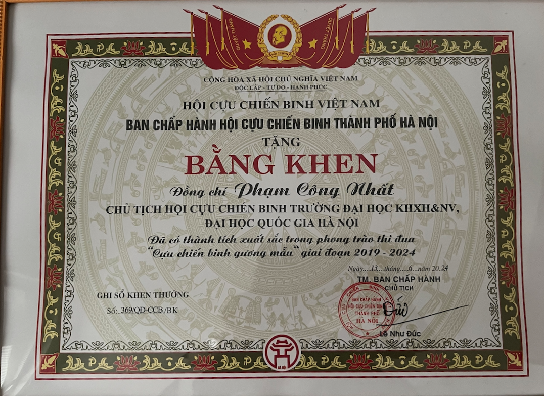 Bằng khen CN